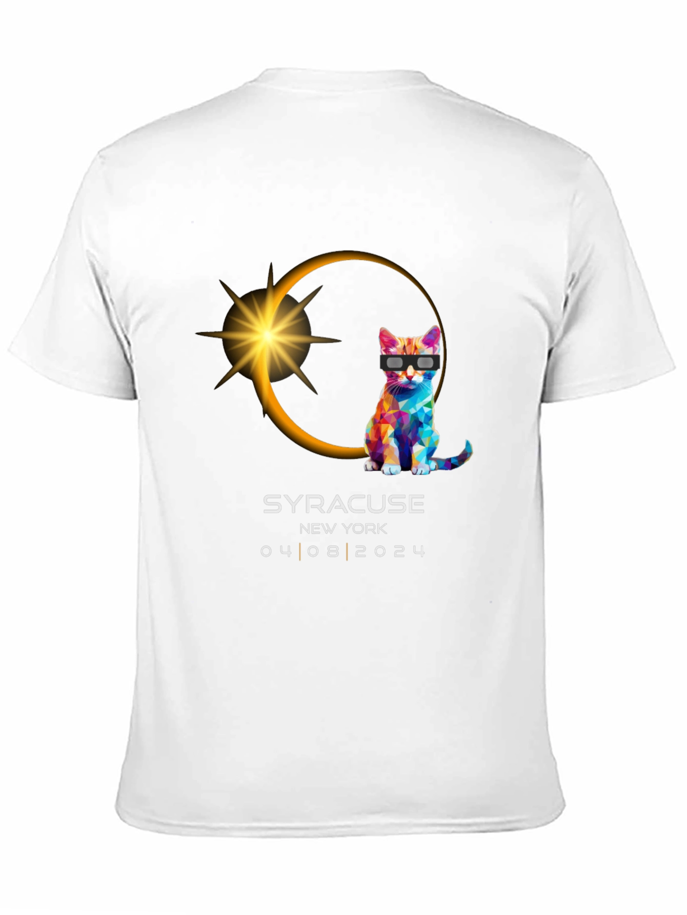 Syracuse Eclipse Cat T-Shirt - April 8 2024