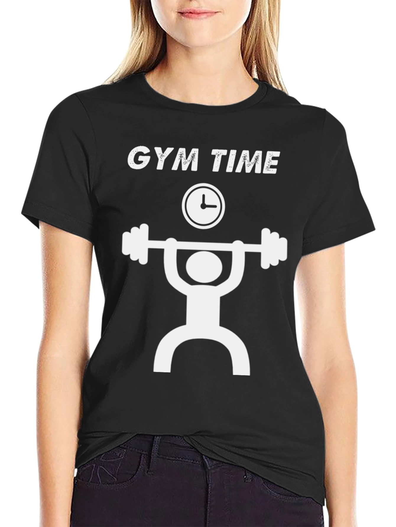 Gym Time Graphic Tee - Workout Motivation T-Shirt