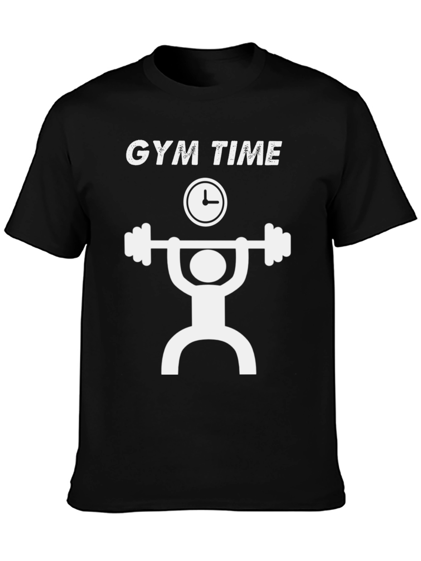 Gym Time Graphic Tee - Workout Motivation T-Shirt