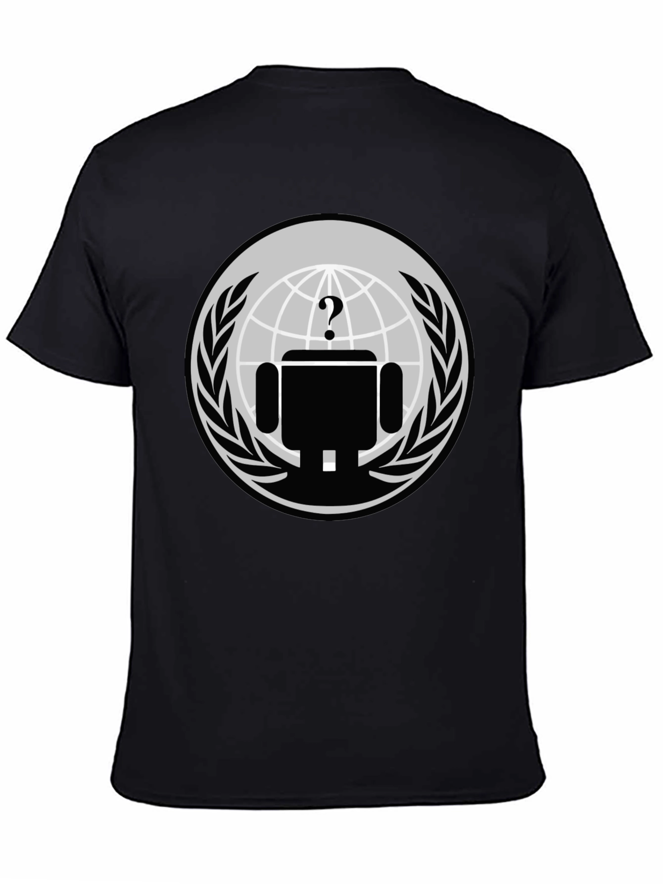 Mystery Android T-Shirt - Black Graphic Tee
