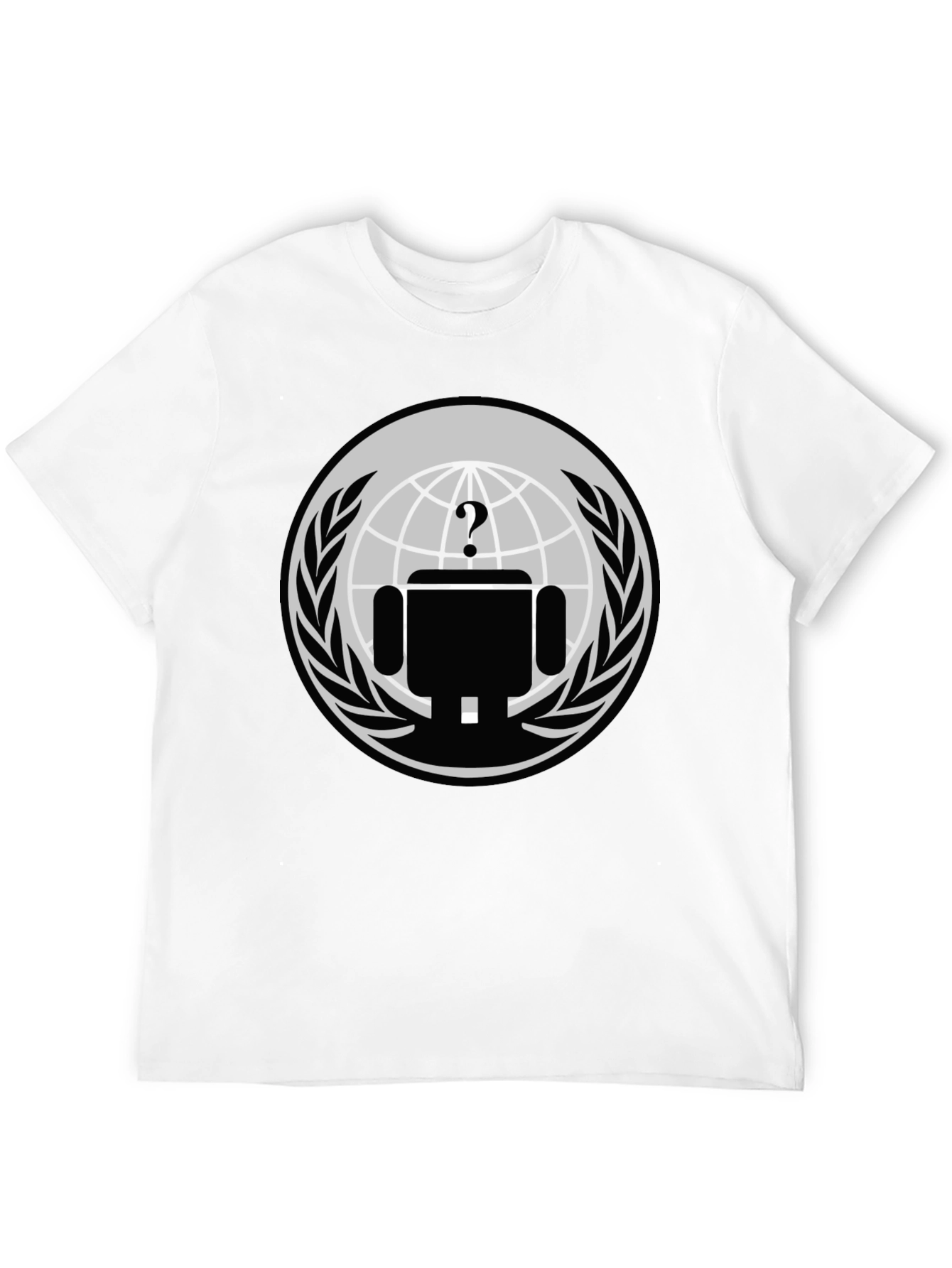 Mystery Android T-Shirt - Black Graphic Tee