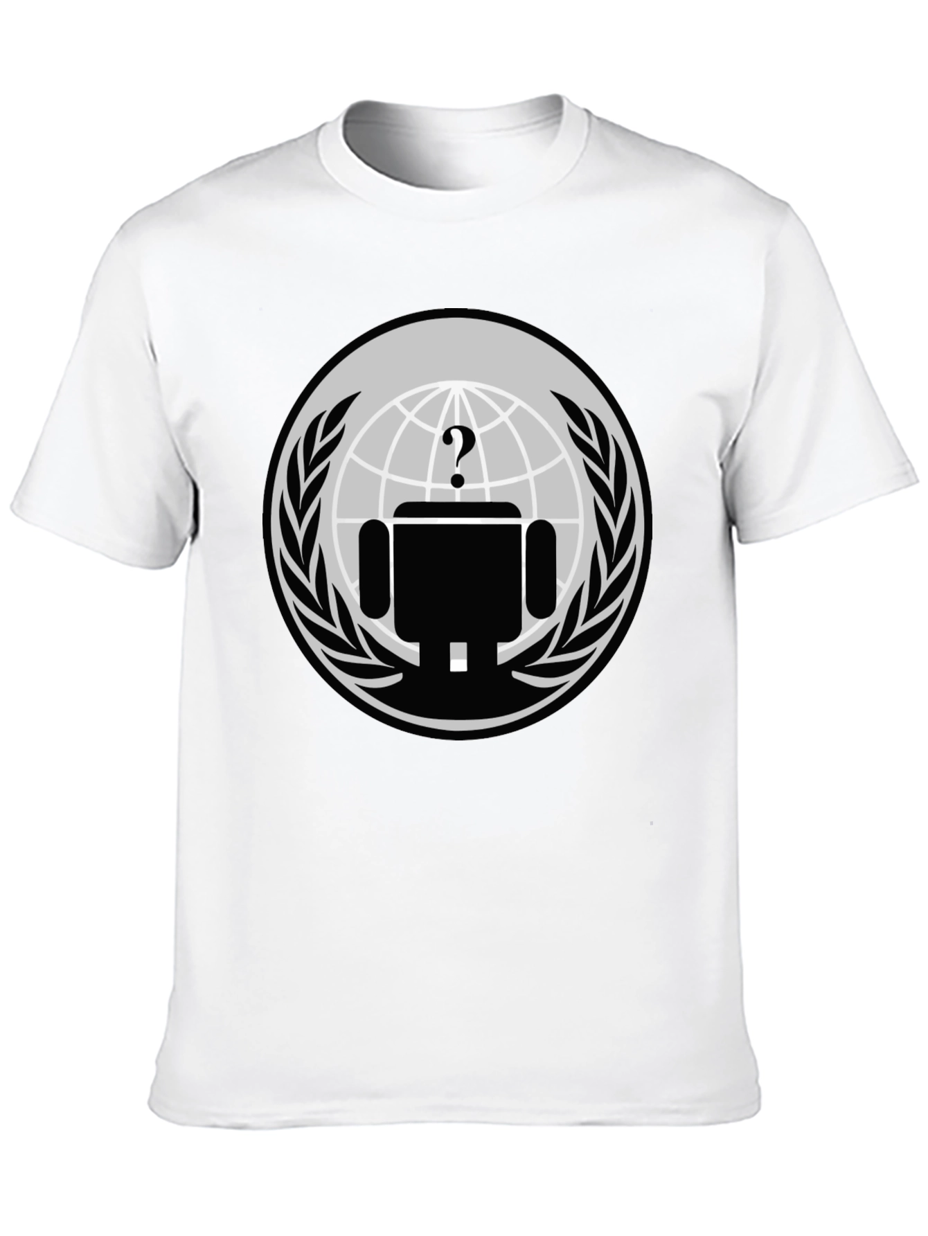 Mystery Android T-Shirt - Black Graphic Tee