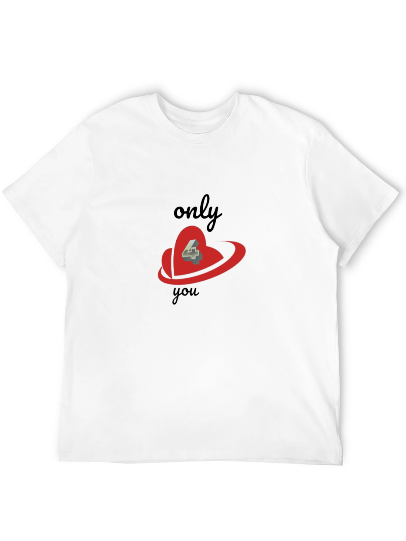 Only 4 You Graphic Black Tee