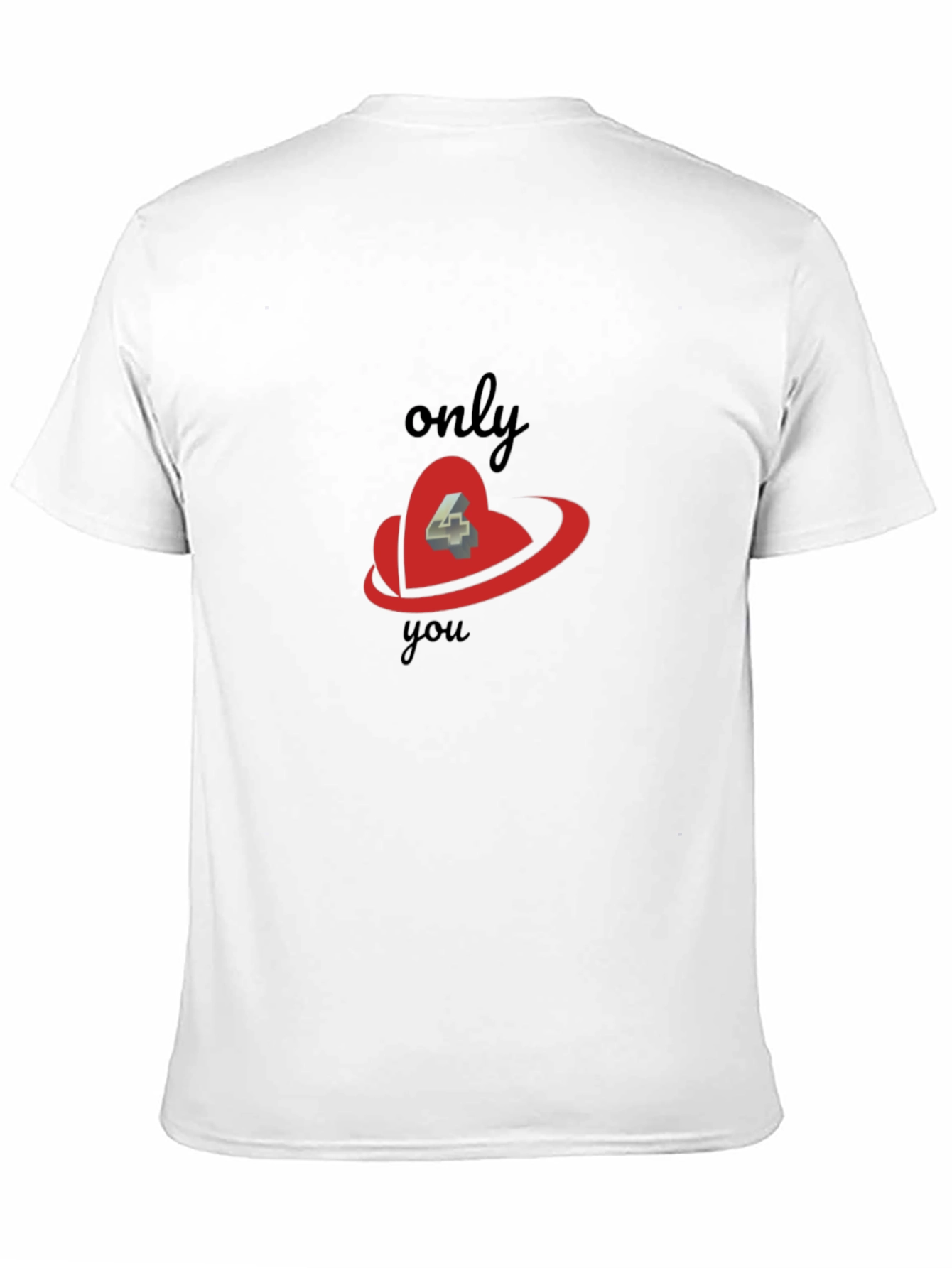 Only 4 You Graphic Black Tee