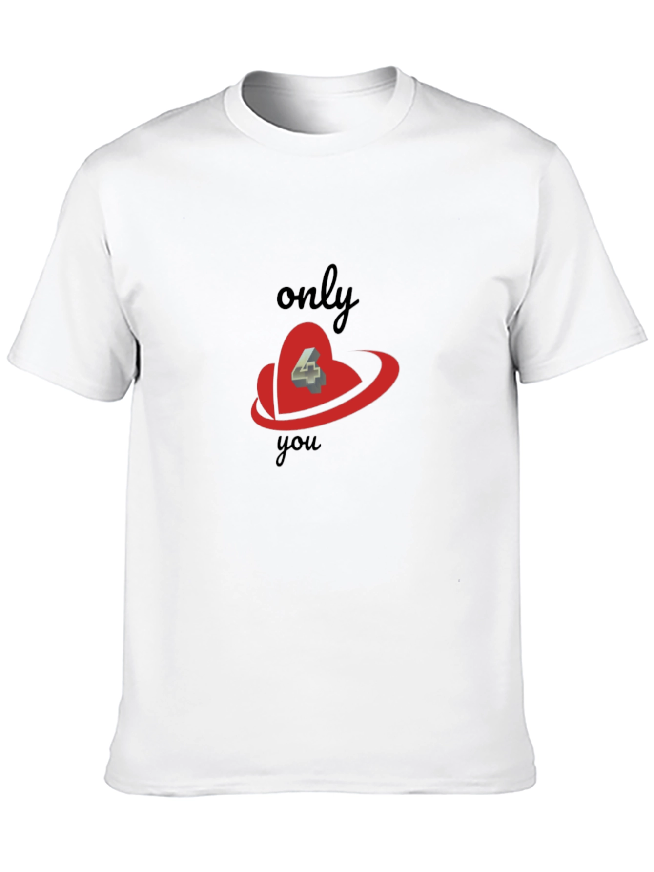 Only 4 You Graphic Black Tee