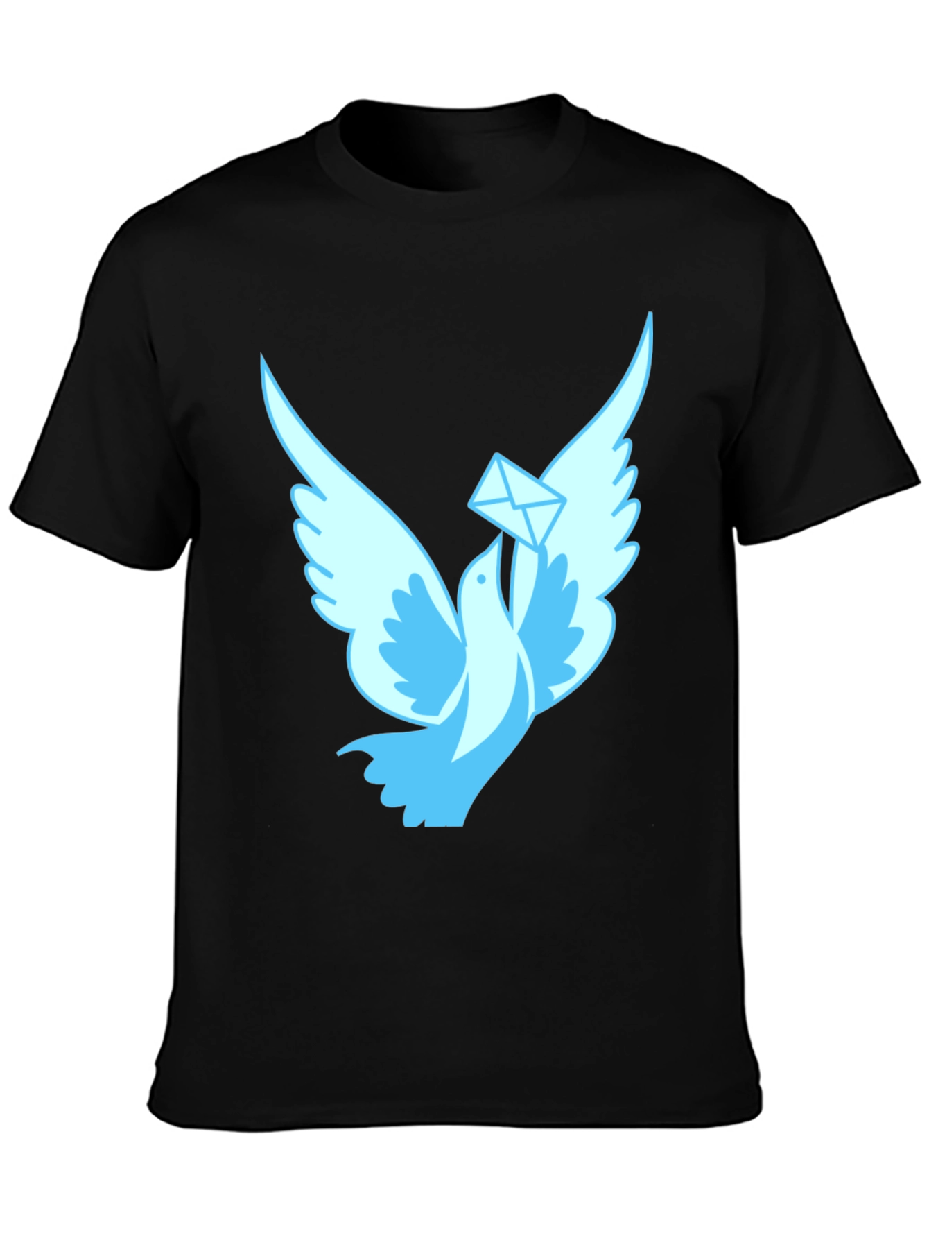 Dove Messenger Black T-Shirt