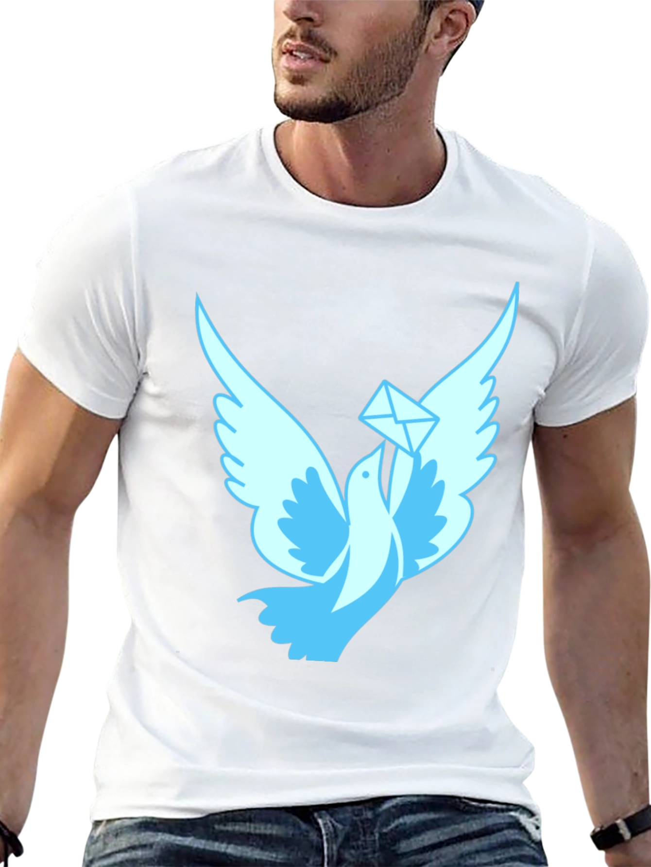Dove Messenger Black T-Shirt