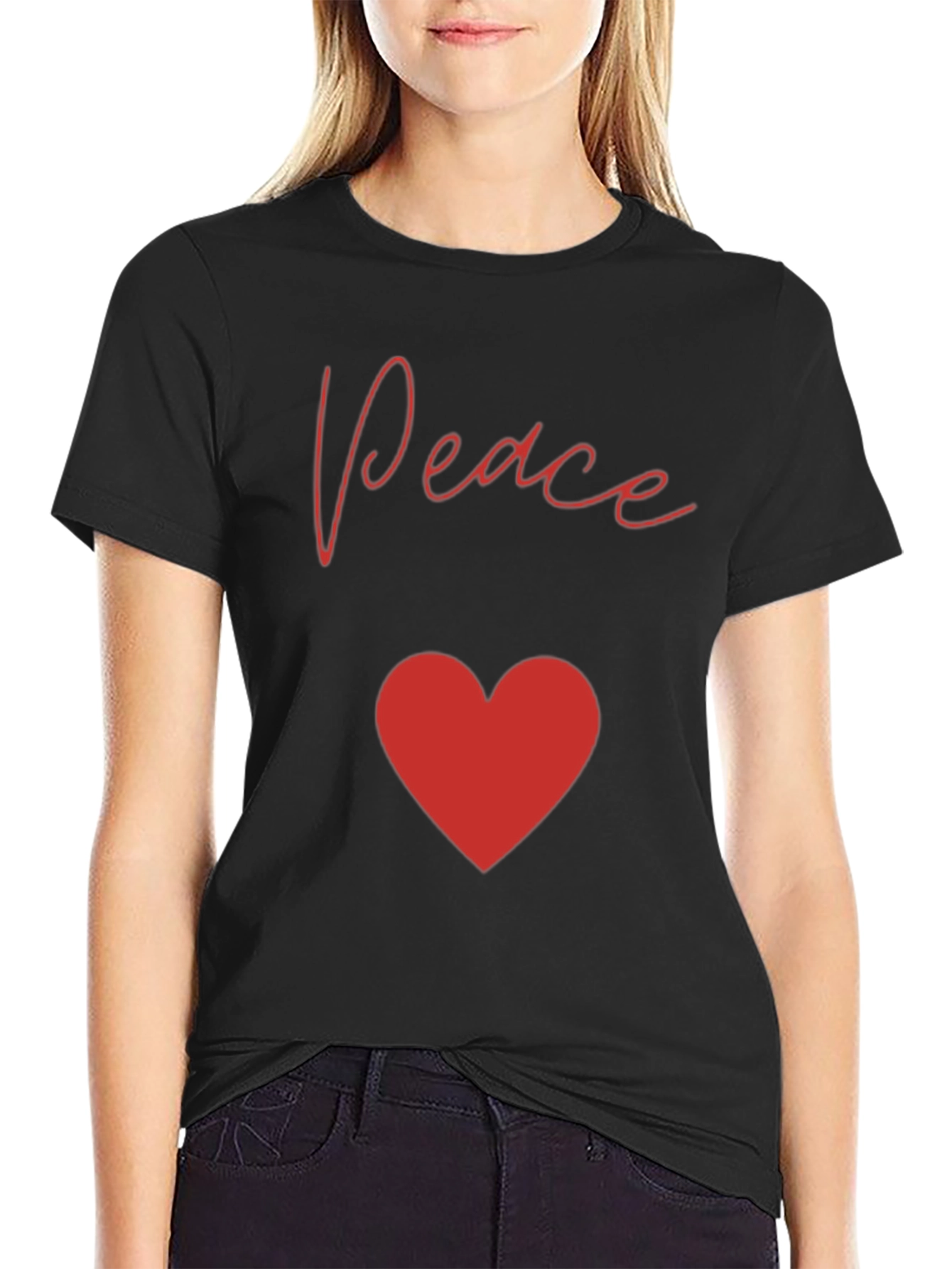 Peace & Love Graphic T-Shirt