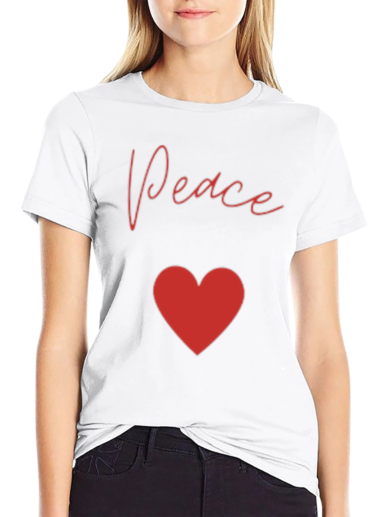 Peace & Love Graphic T-Shirt