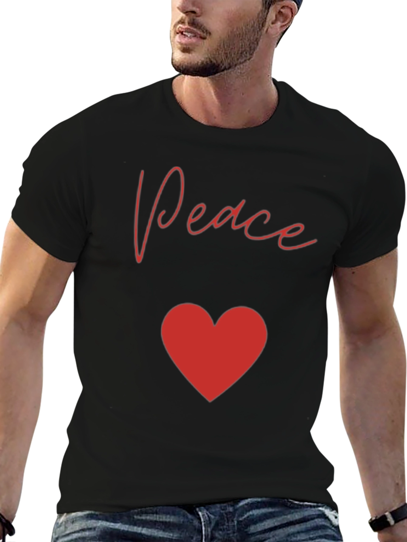 Peace & Love Graphic T-Shirt