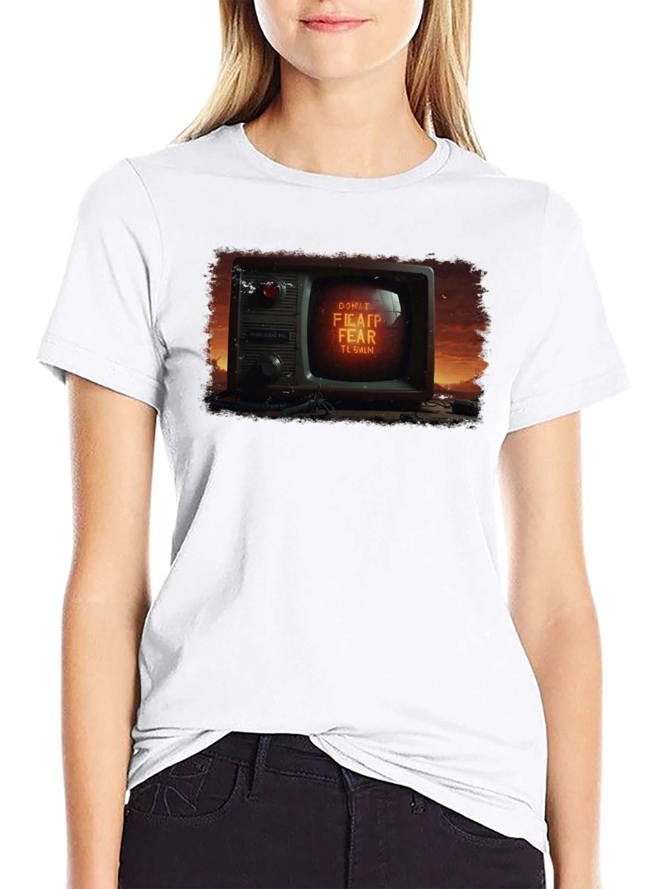 Retro Dont Fear TV Graphic Tee