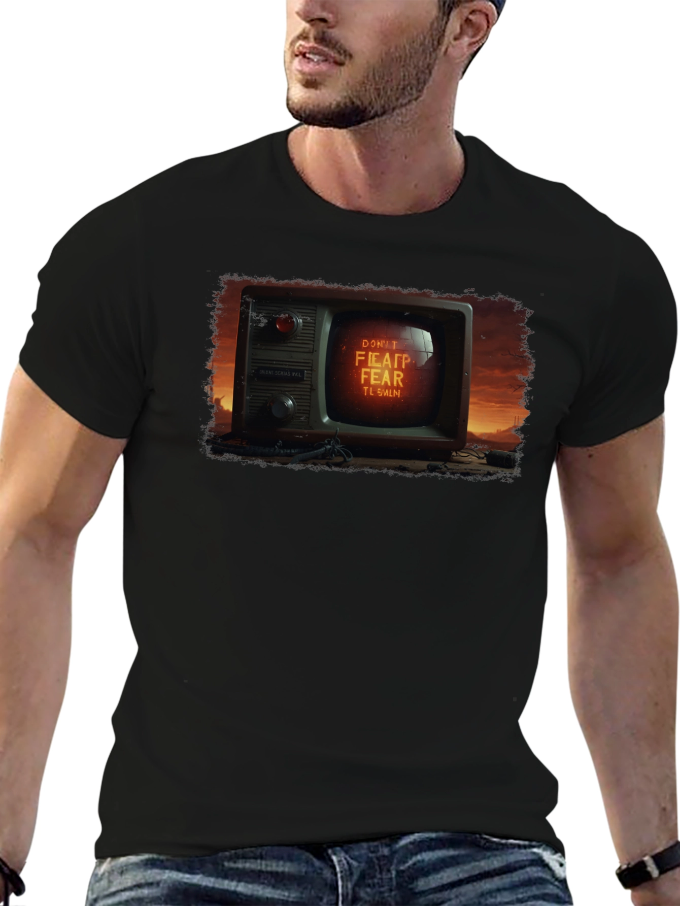 Retro Dont Fear TV Graphic Tee