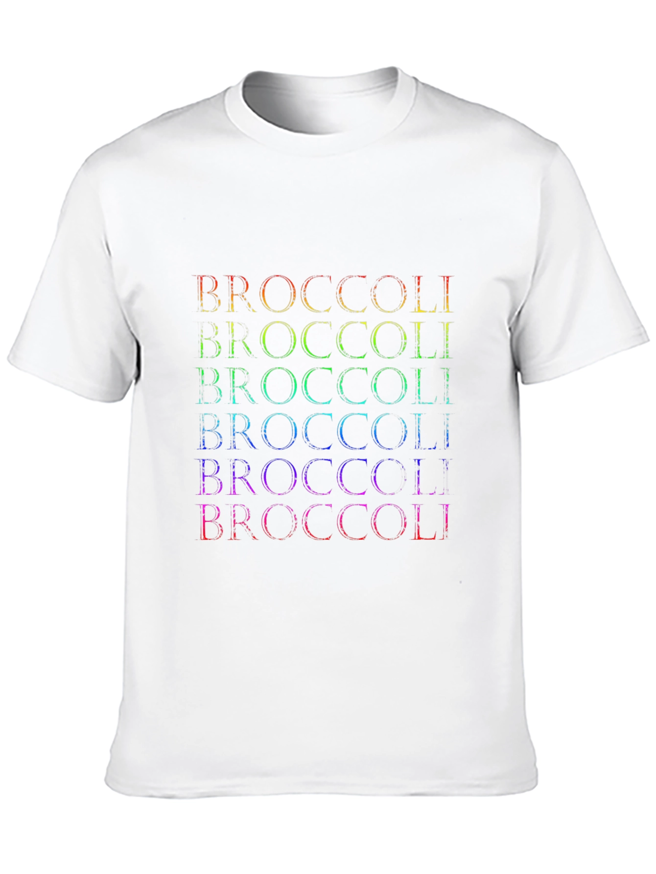 Rainbow Broccoli Graphic T-Shirt