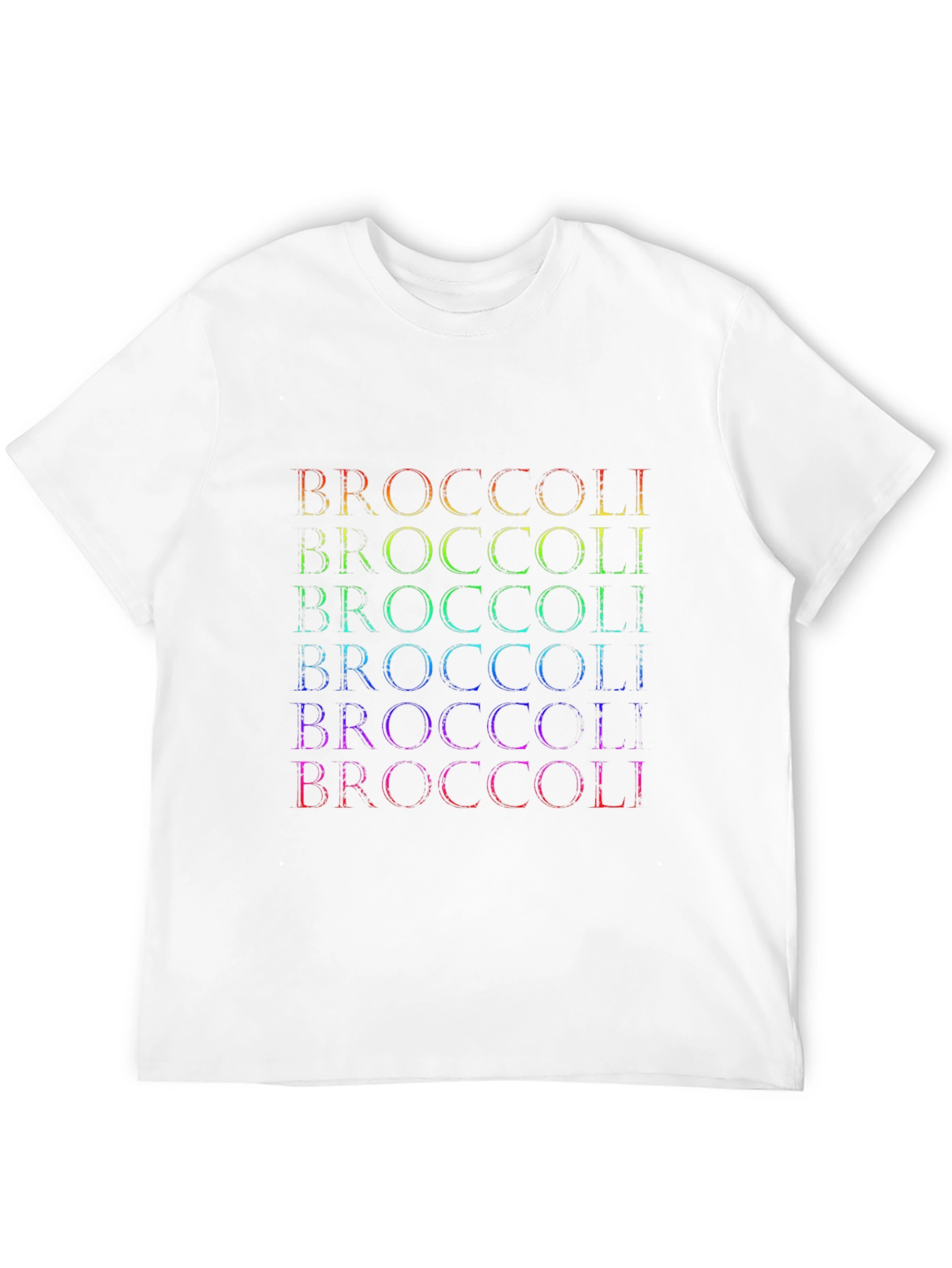 Rainbow Broccoli Graphic T-Shirt