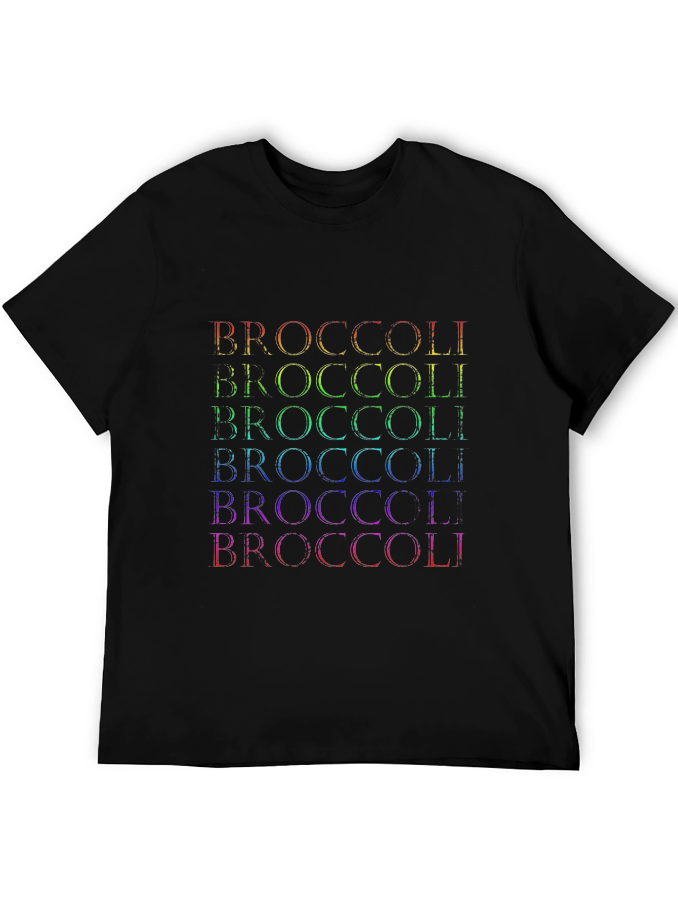 Rainbow Broccoli Graphic T-Shirt