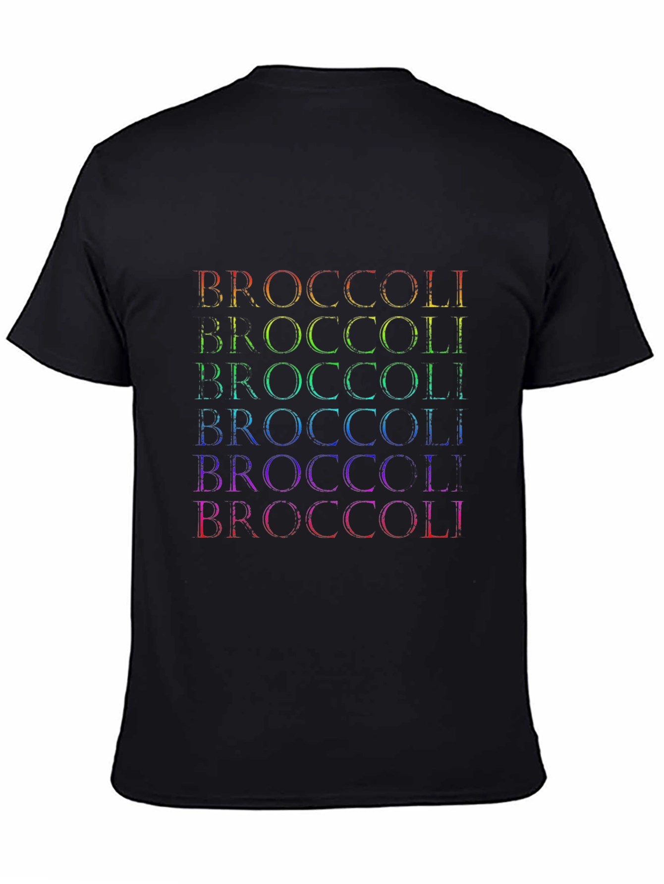 Rainbow Broccoli Graphic T-Shirt
