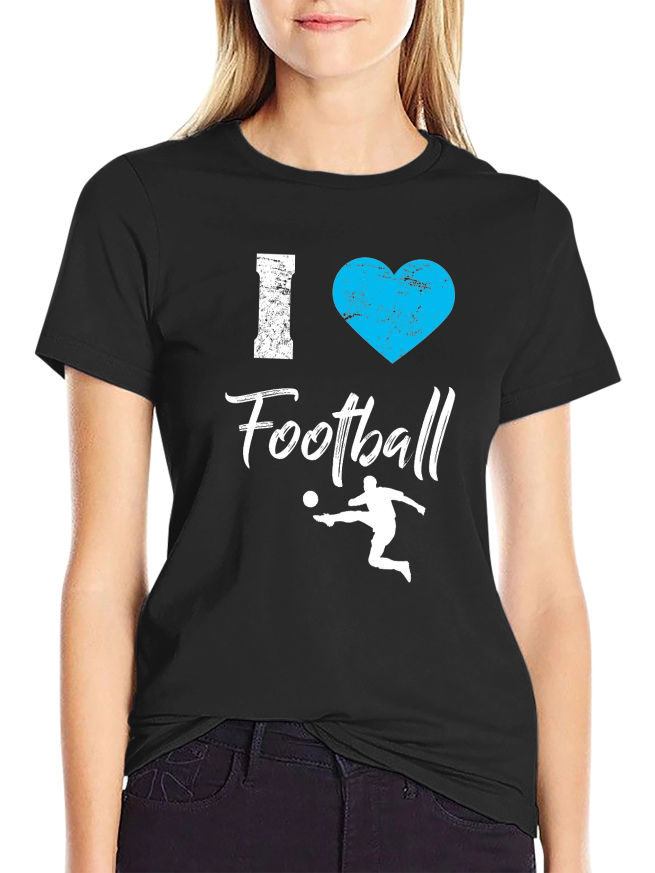 I Love Football T-Shirt - Graphic Tee