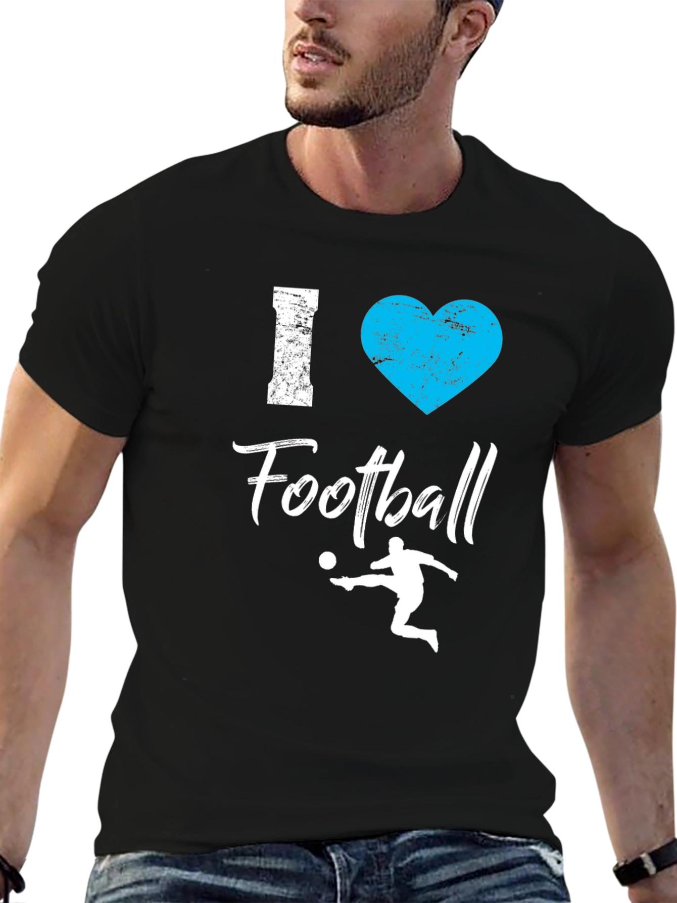 I Love Football T-Shirt - Graphic Tee