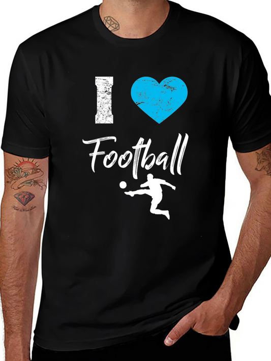 I Love Football T-Shirt - Graphic Tee