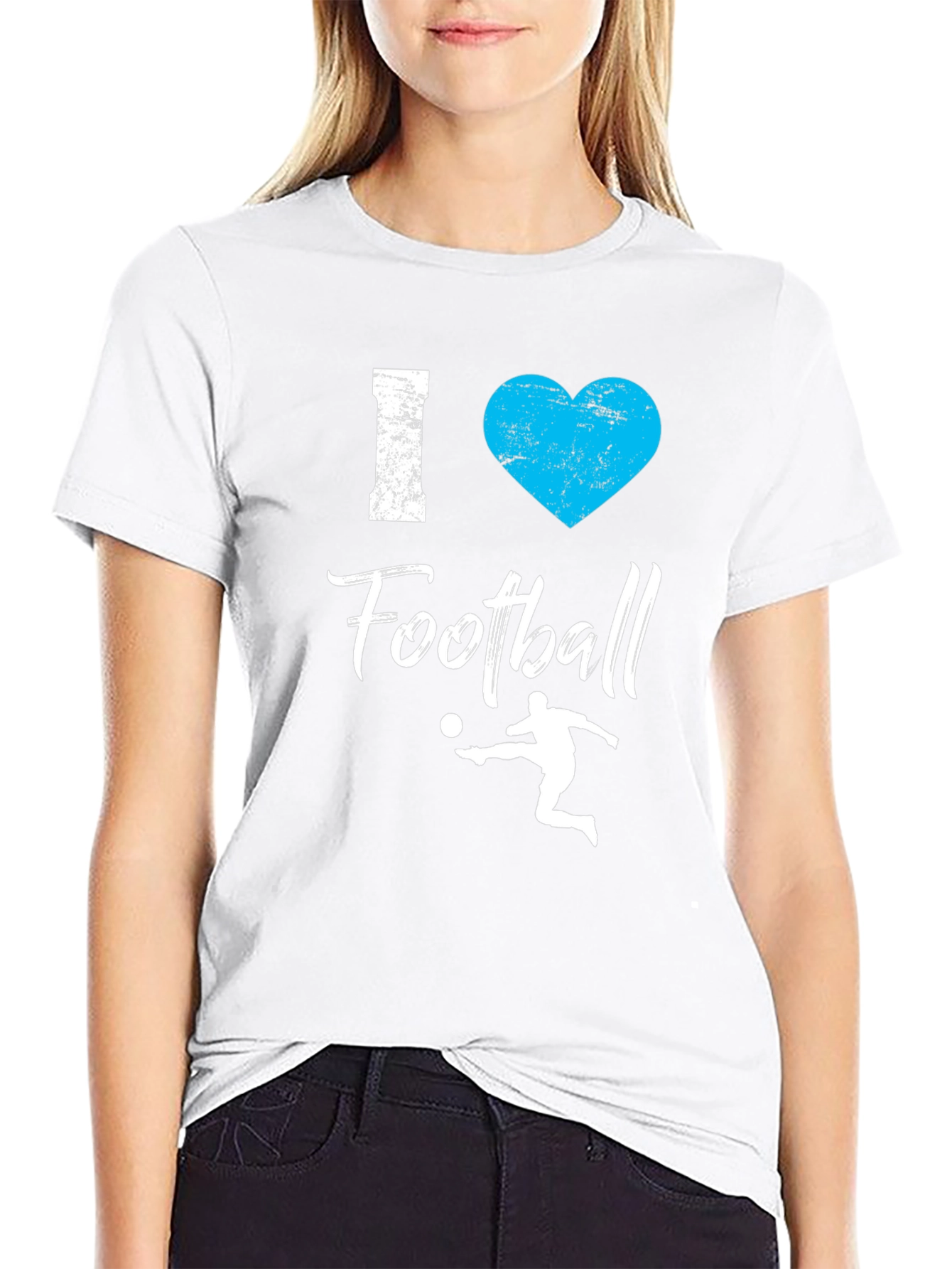 I Love Football T-Shirt - Graphic Tee