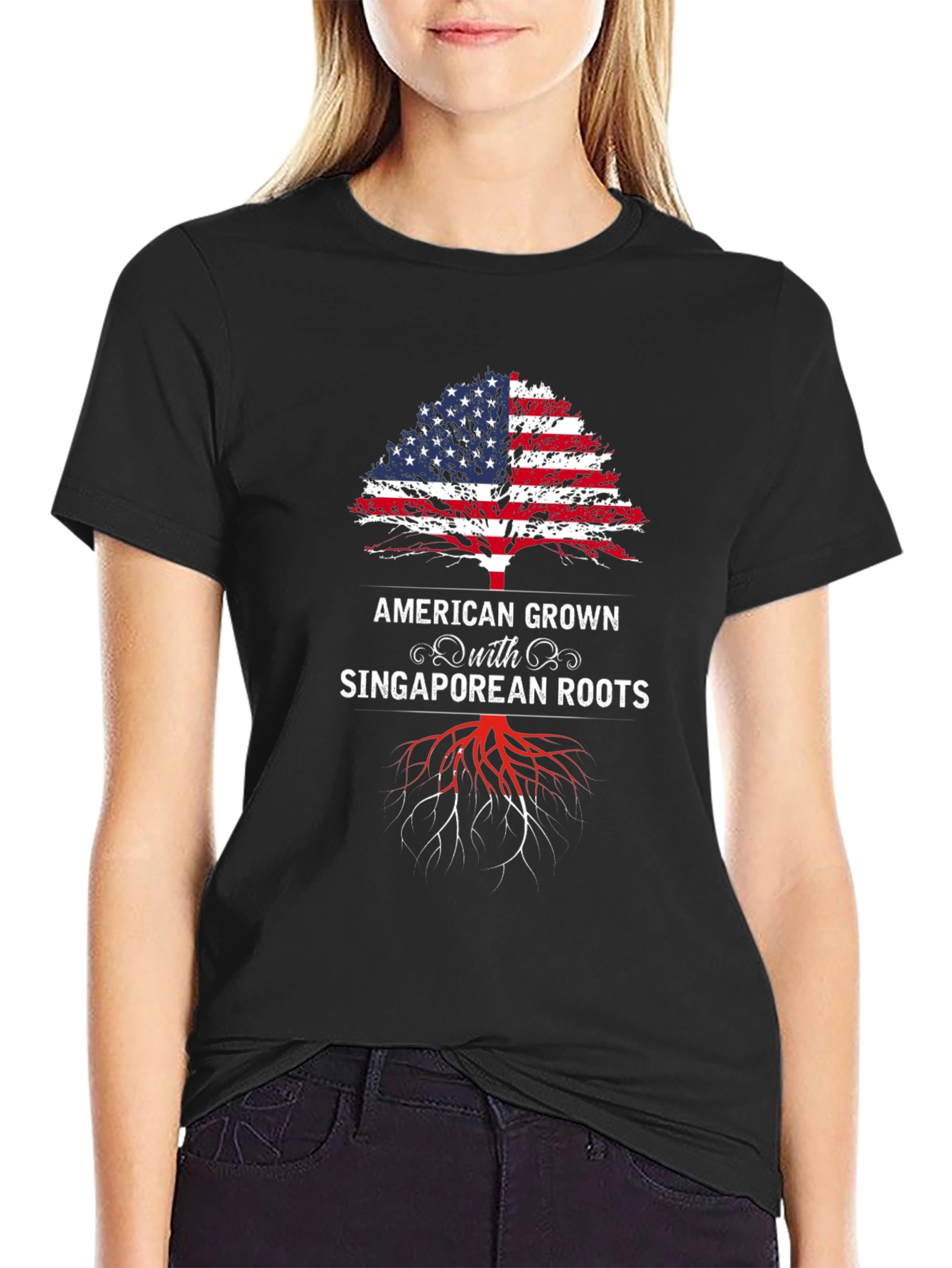 American Grown with Singaporean Roots T-Shirt