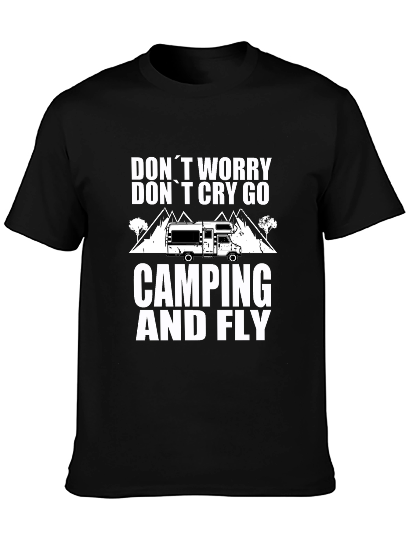 Camping & Fly T-Shirt: Worry-Free Outdoor Adventure
