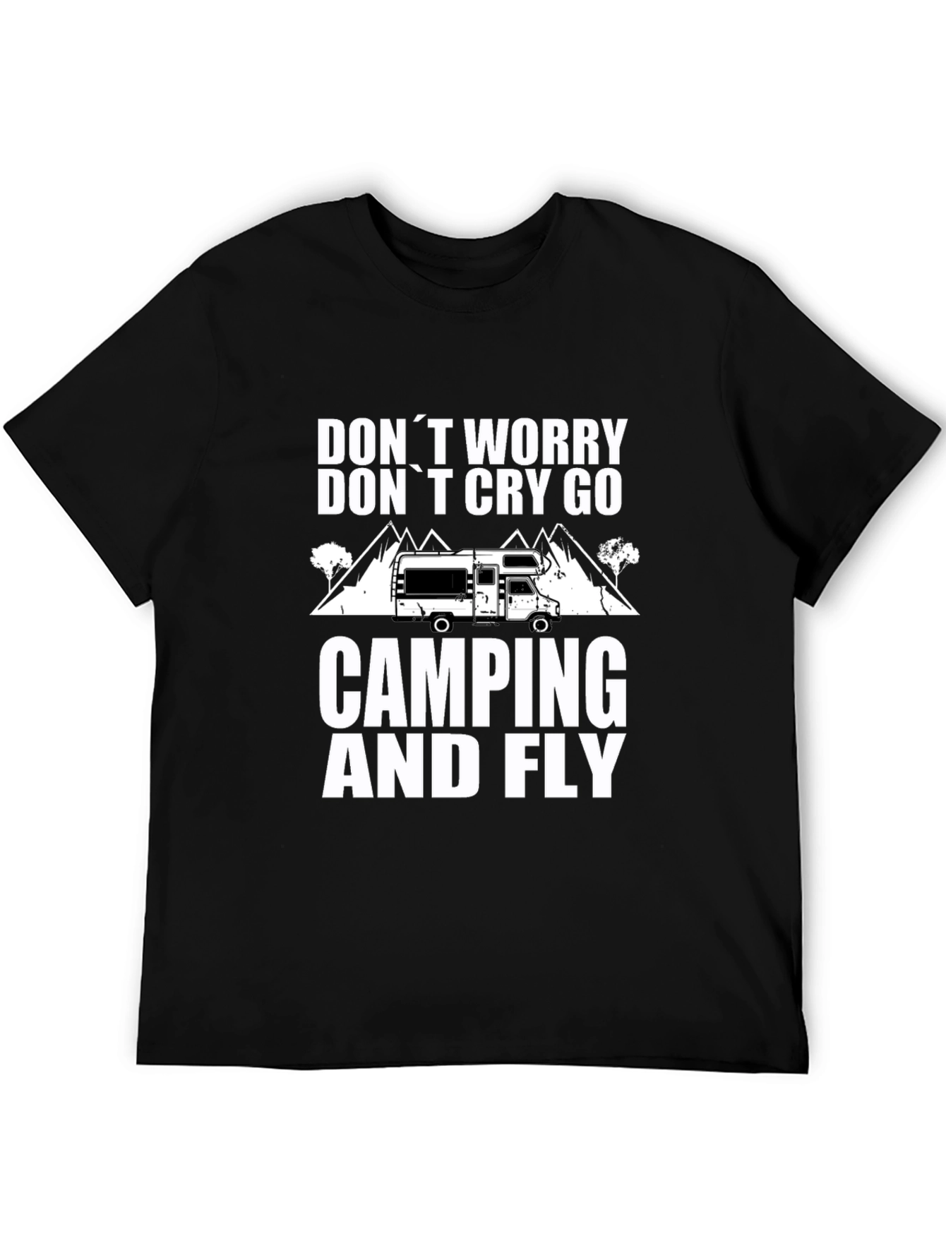 Camping & Fly T-Shirt: Worry-Free Outdoor Adventure