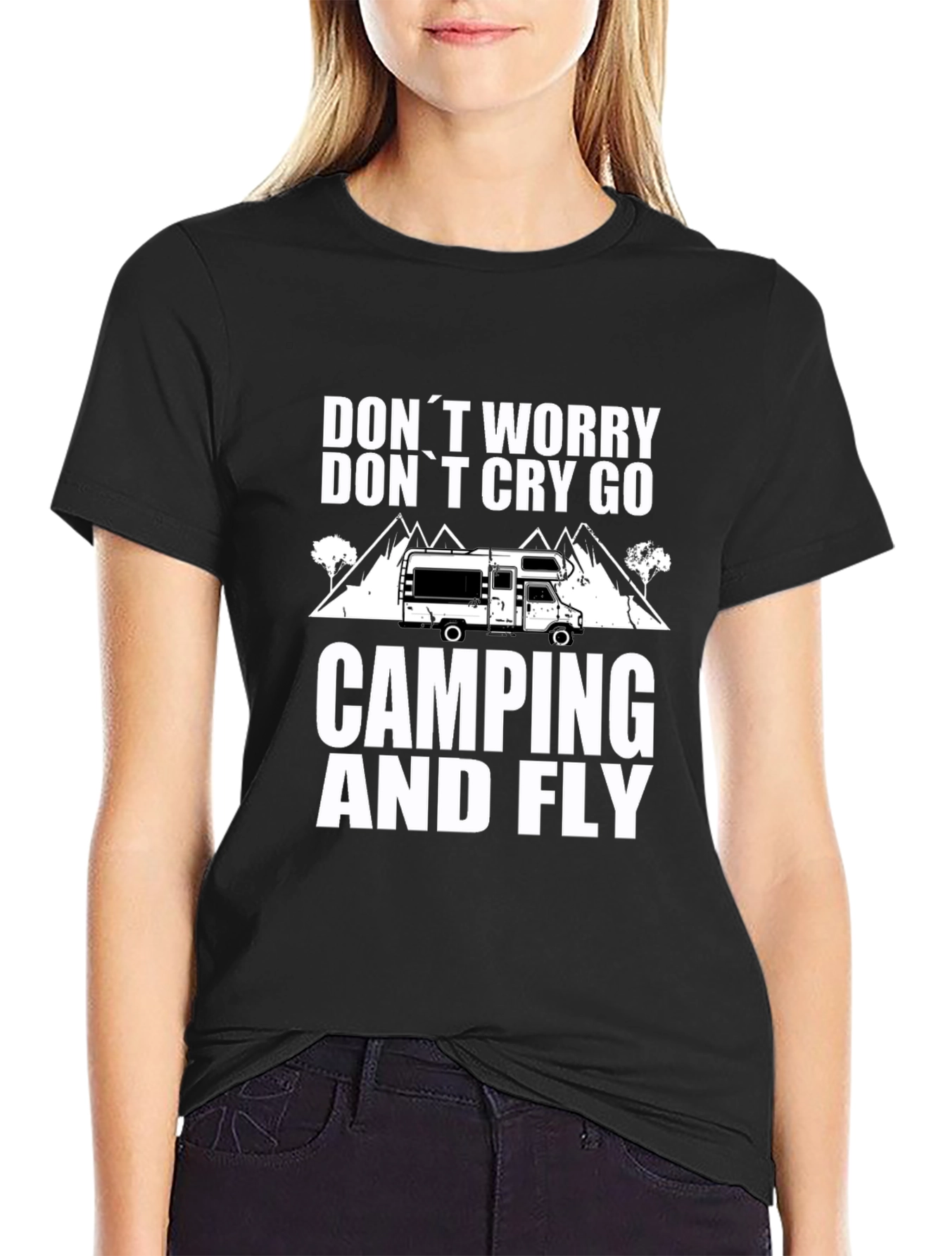 Camping & Fly T-Shirt: Worry-Free Outdoor Adventure