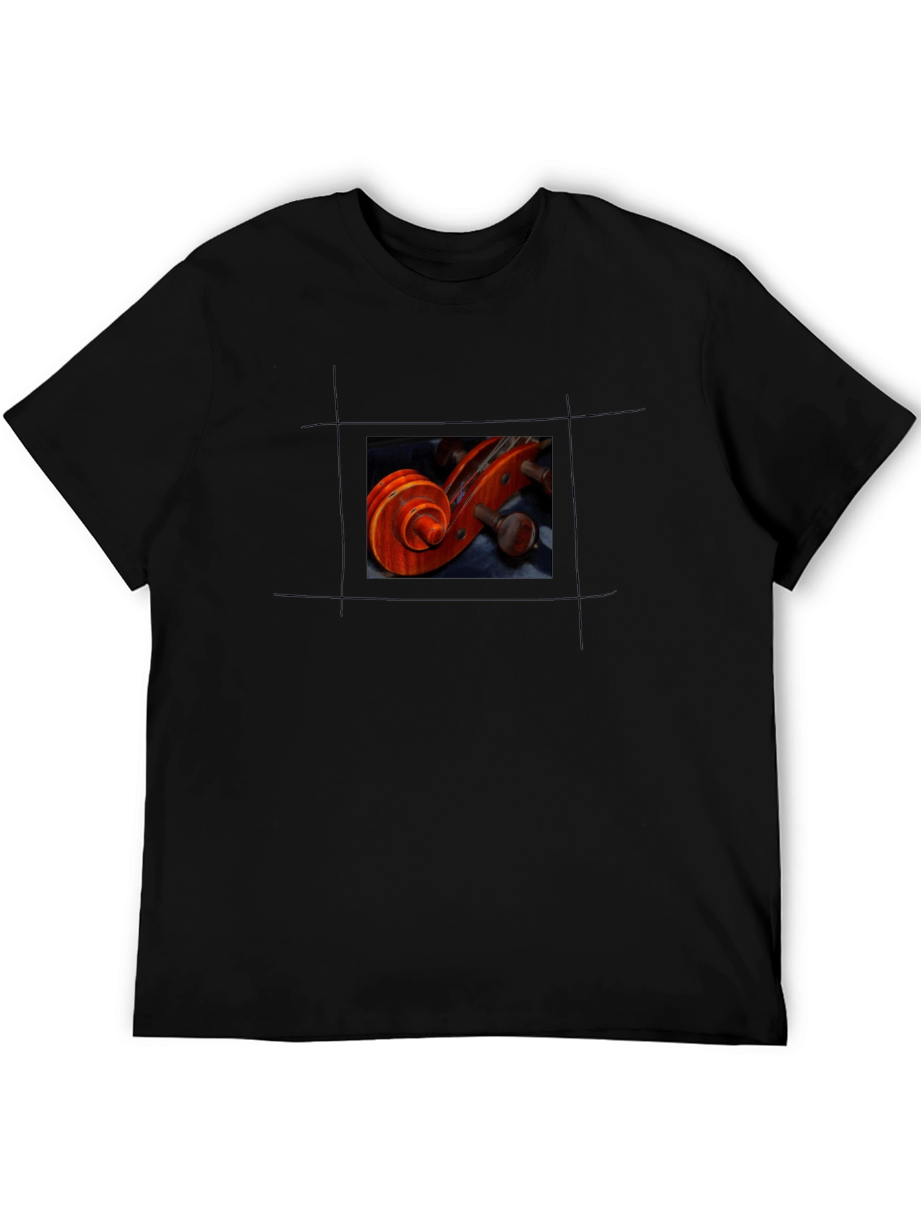 Violin Scroll Graphic Tee - Musicians Style