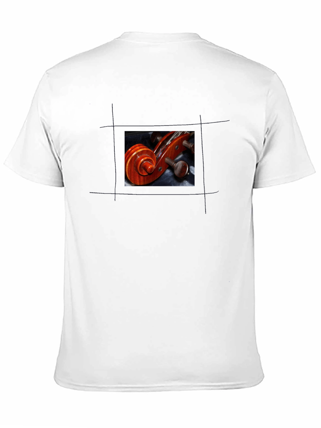 Violin Scroll Graphic Tee - Musicians Style