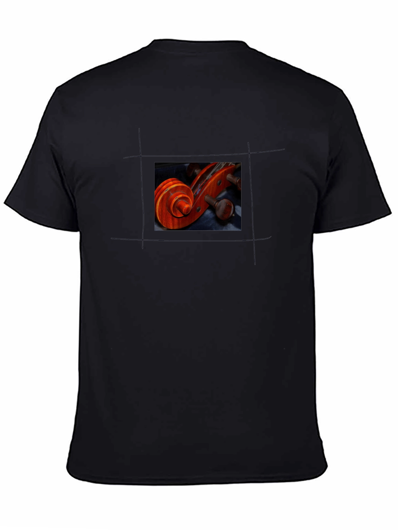 Violin Scroll Graphic Tee - Musicians Style