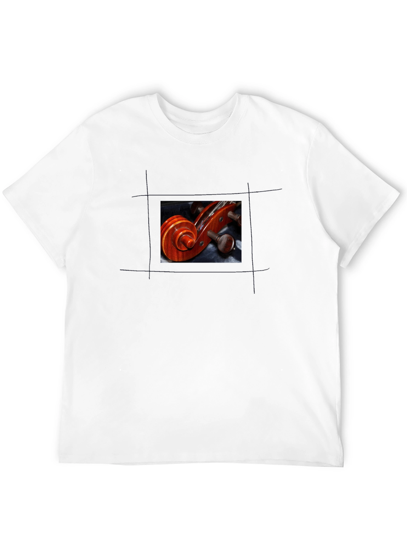 Violin Scroll Graphic Tee - Musicians Style