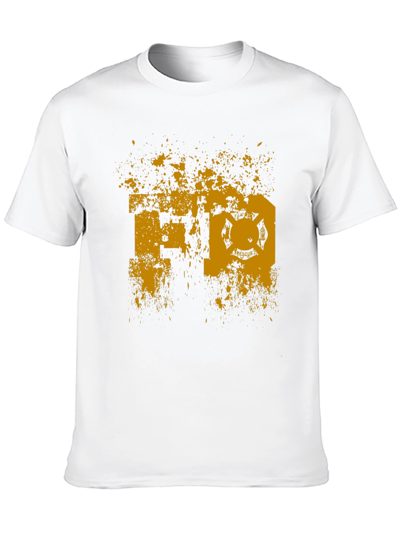 FD Rescue Black T-Shirt - Fire Department