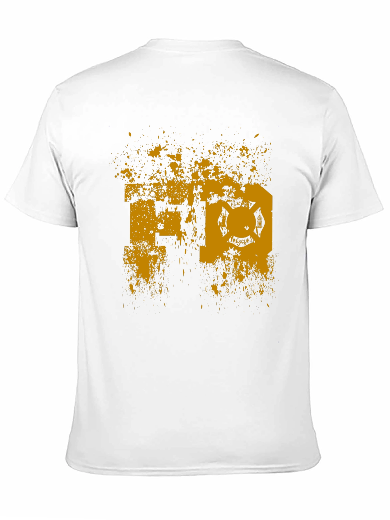 FD Rescue Black T-Shirt - Fire Department