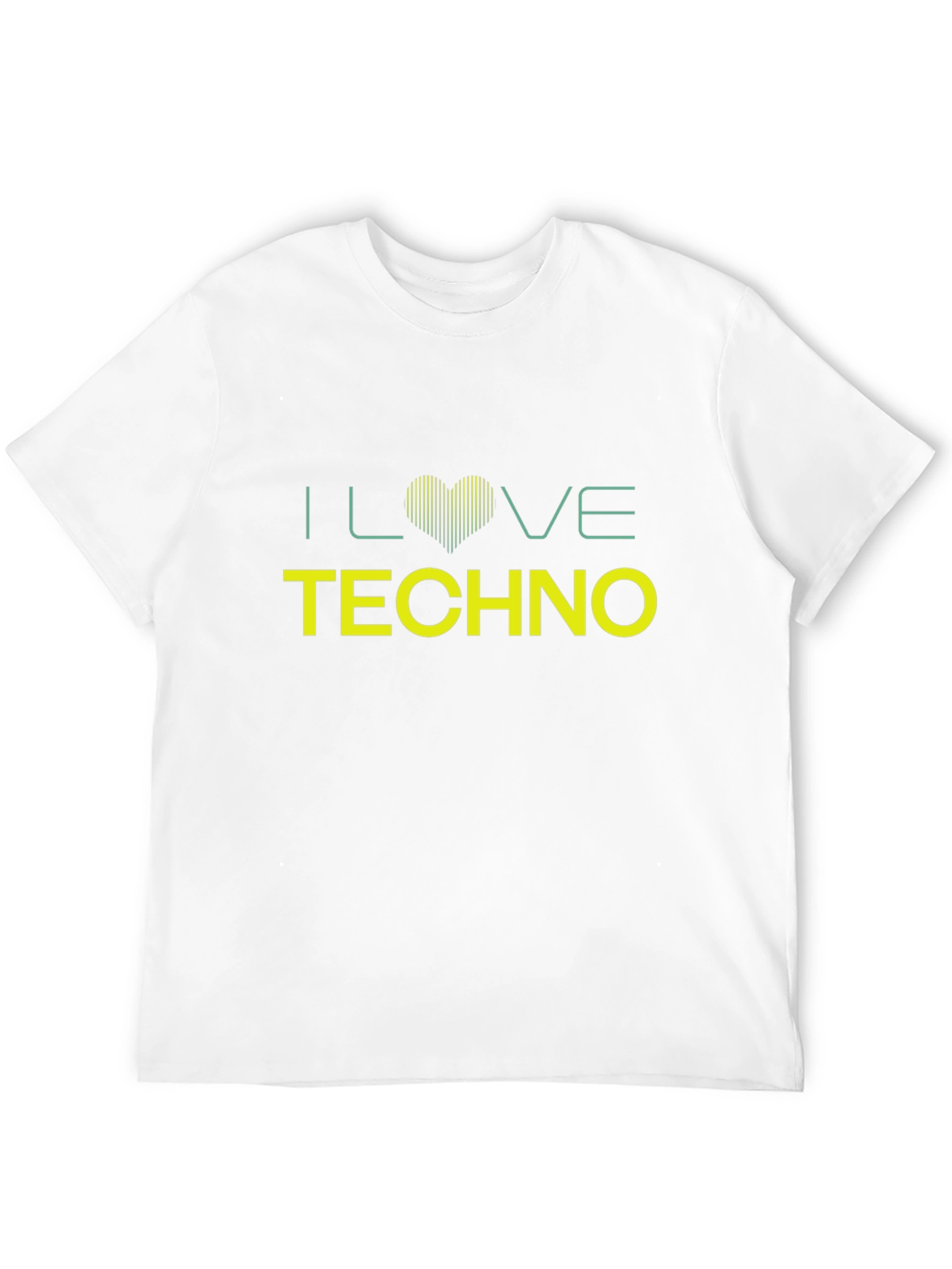 I Love Techno Black T-Shirt