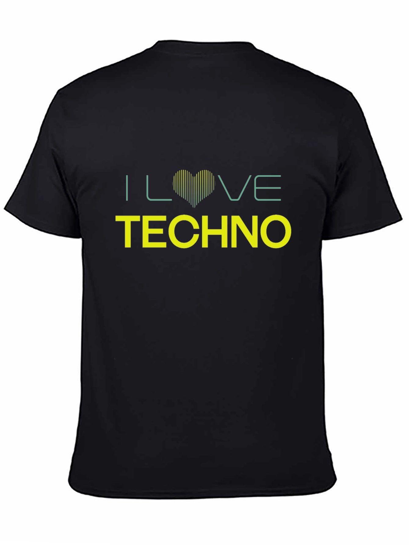 I Love Techno Black T-Shirt