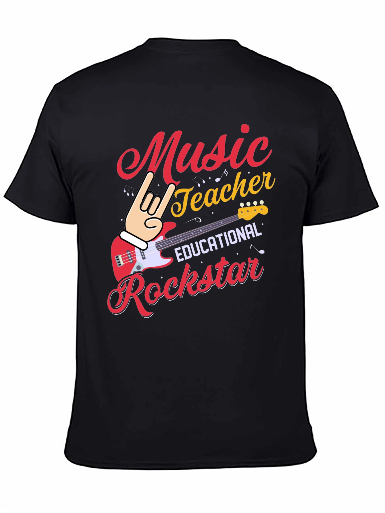 Music Teacher Rockstar Graphic Tee