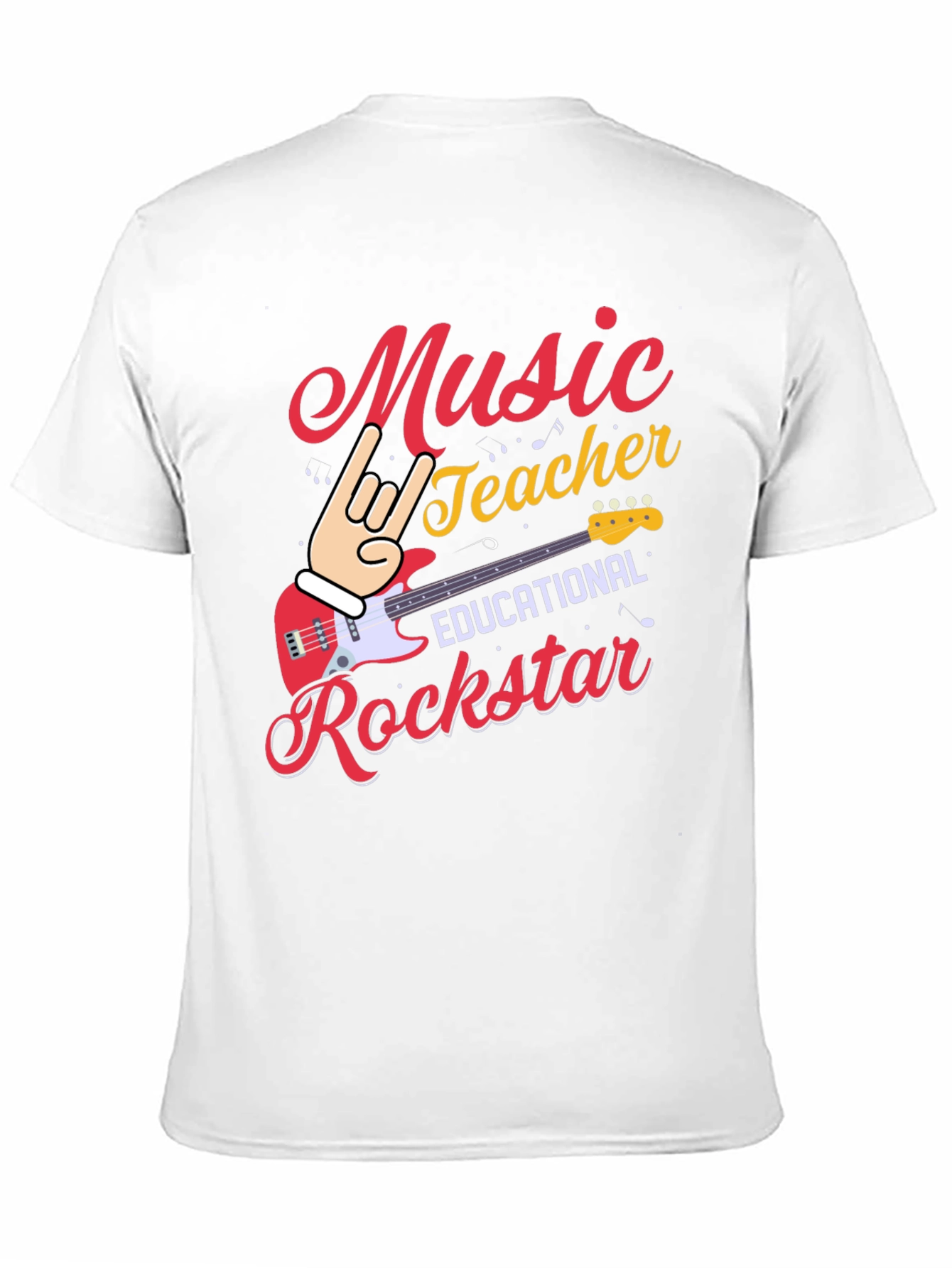Music Teacher Rockstar Graphic Tee