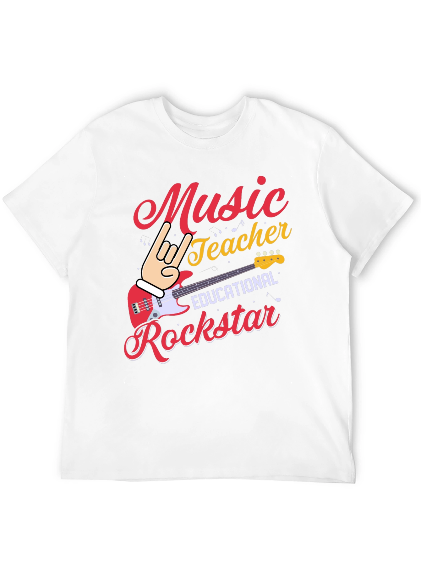 Music Teacher Rockstar Graphic Tee