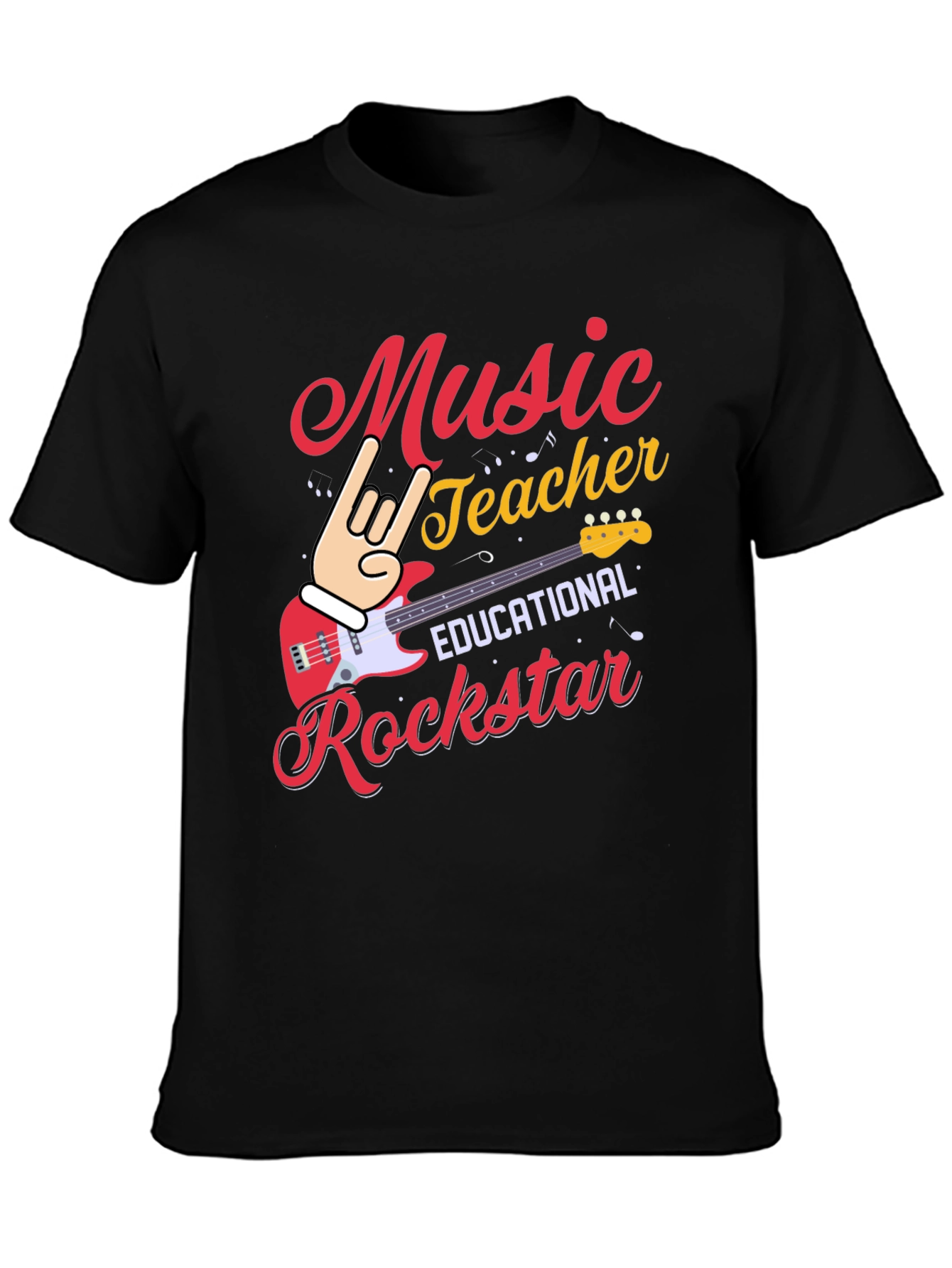 Music Teacher Rockstar Graphic Tee