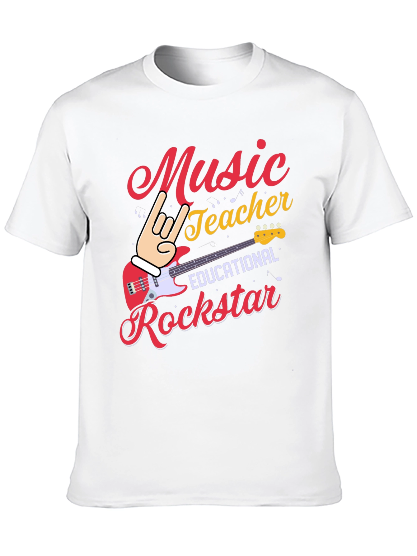 Music Teacher Rockstar Graphic Tee