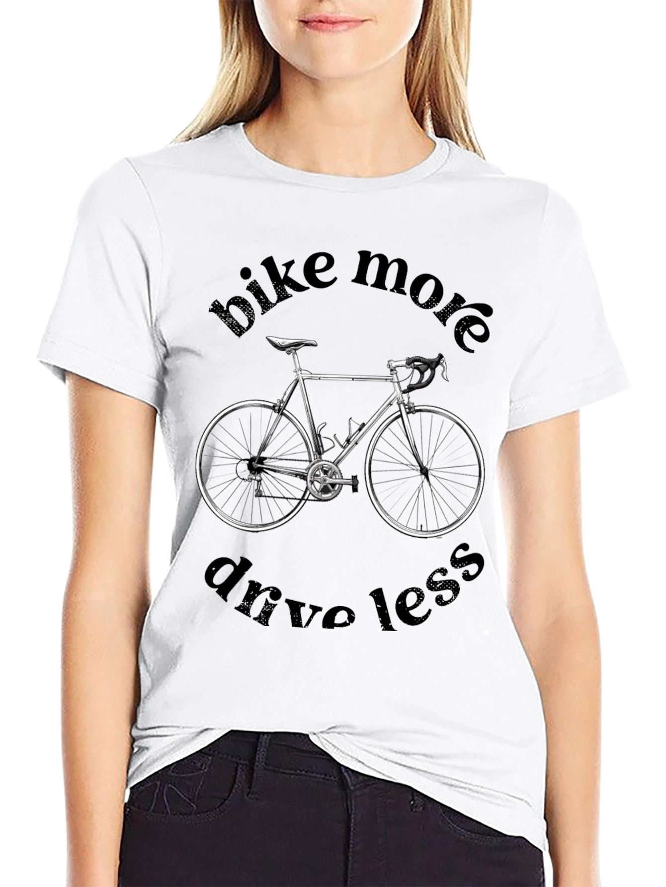 Bike More Drive Less Graphic Tee