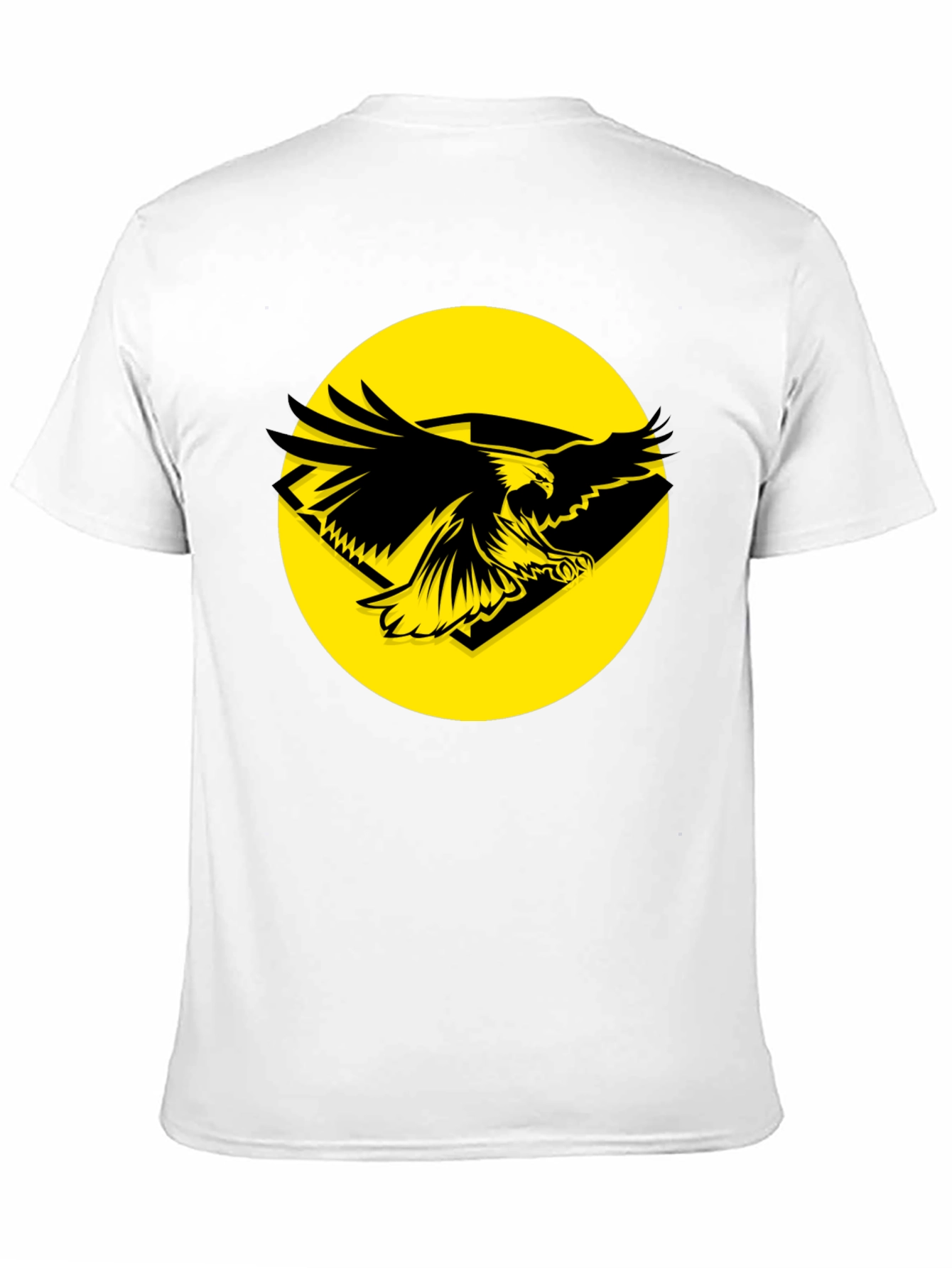 Eagle Graphic Tee - Black Cotton T-Shirt