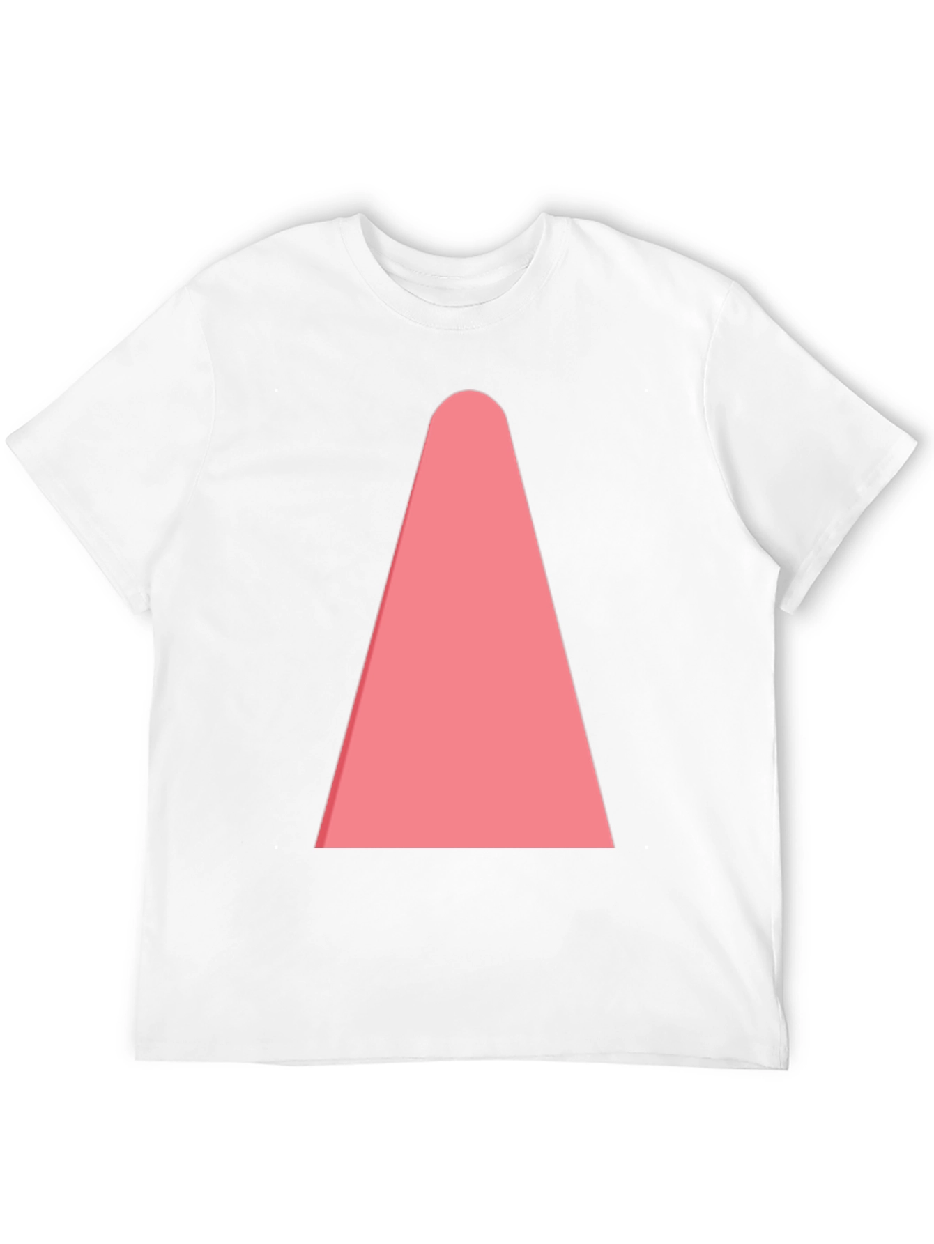 Mens Black T-Shirt with Pink Cone Design