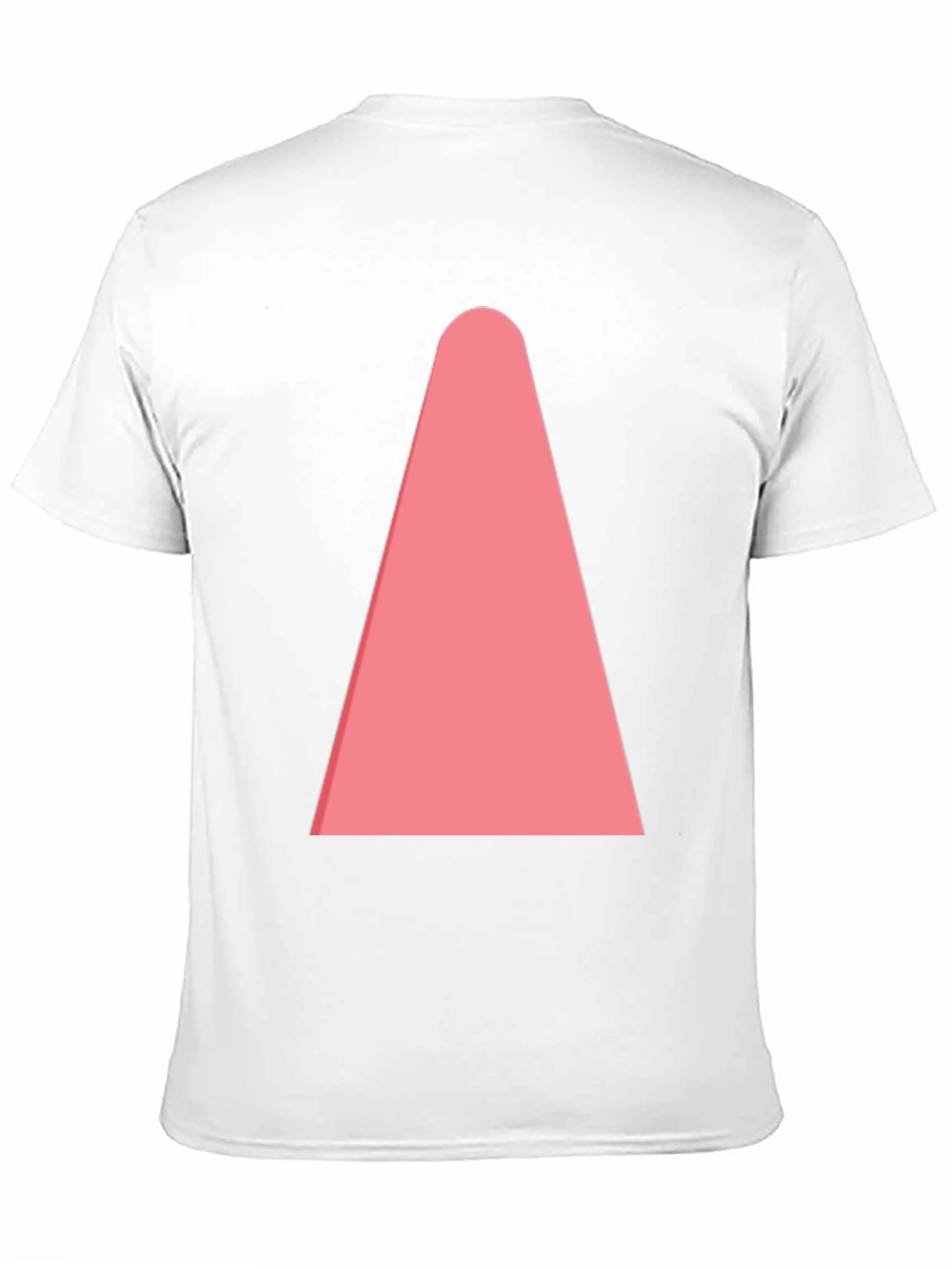 Mens Black T-Shirt with Pink Cone Design