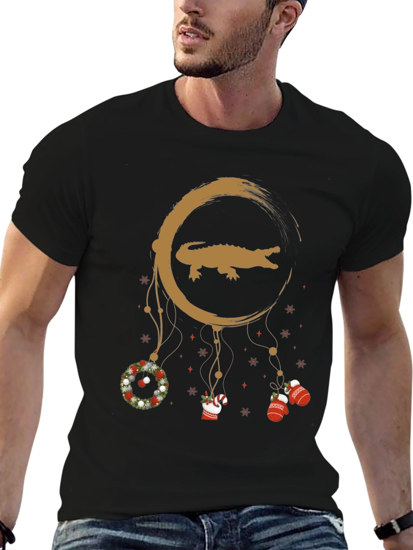 Alligator Christmas Dreamcatcher T-Shirt