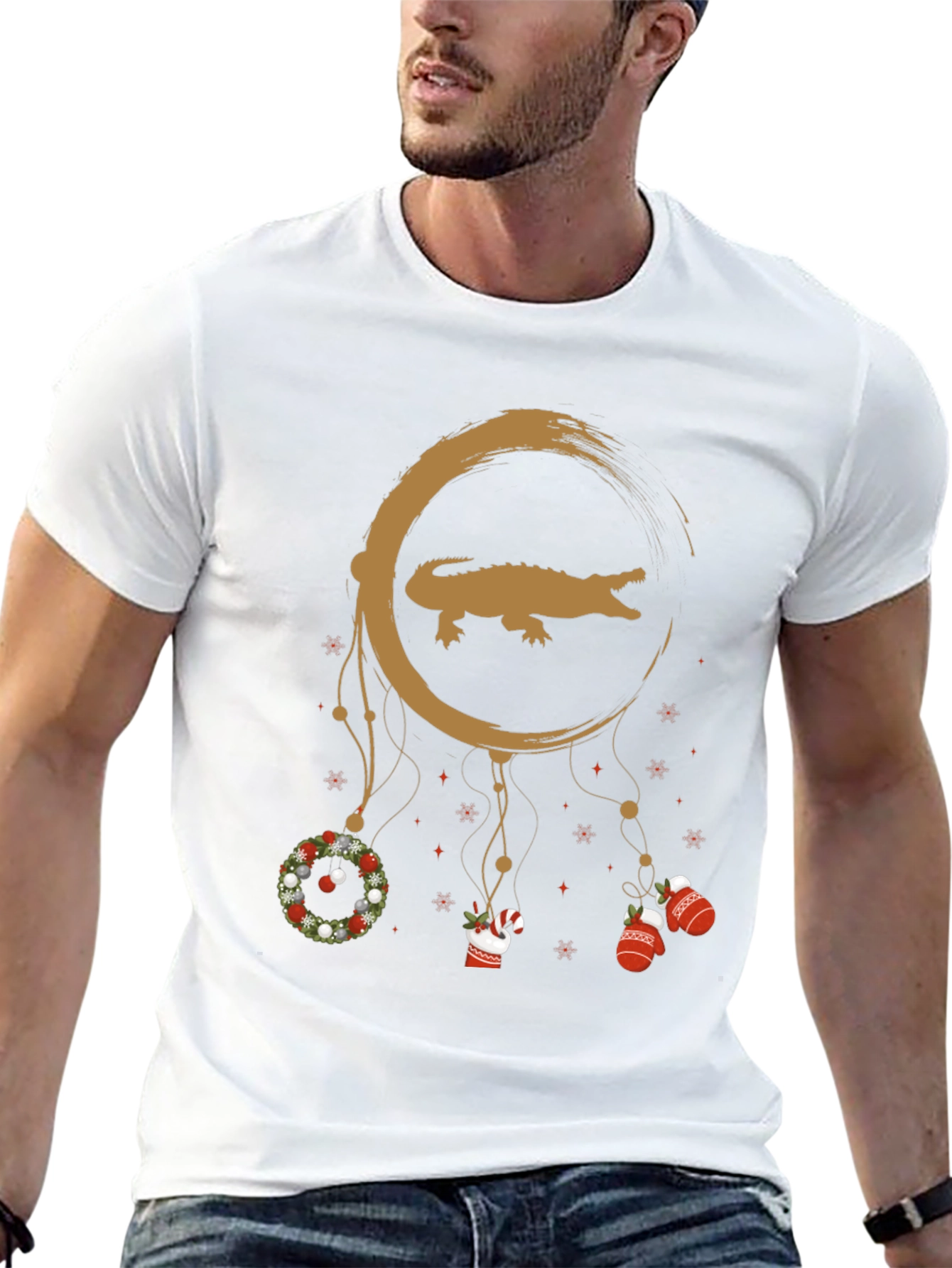 Alligator Christmas Dreamcatcher T-Shirt