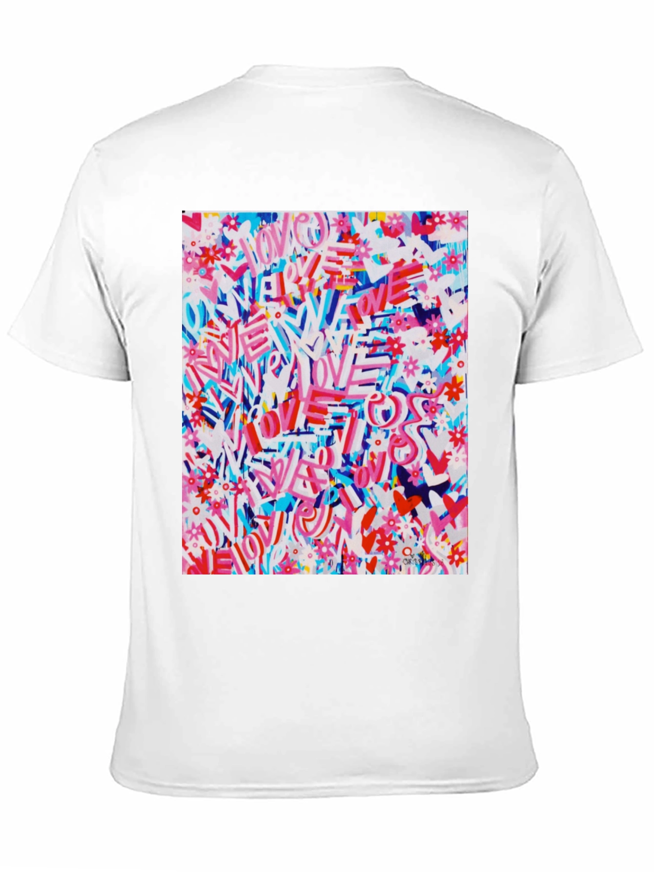 Love Graffiti Graphic Tee - Artistic Streetwear