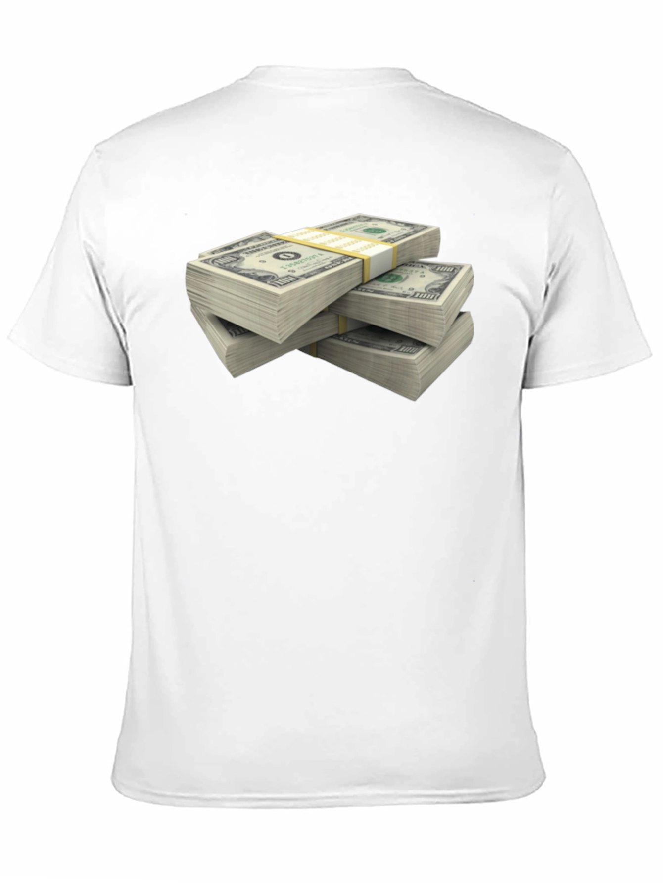 Money Stack Graphic T-Shirt - Black