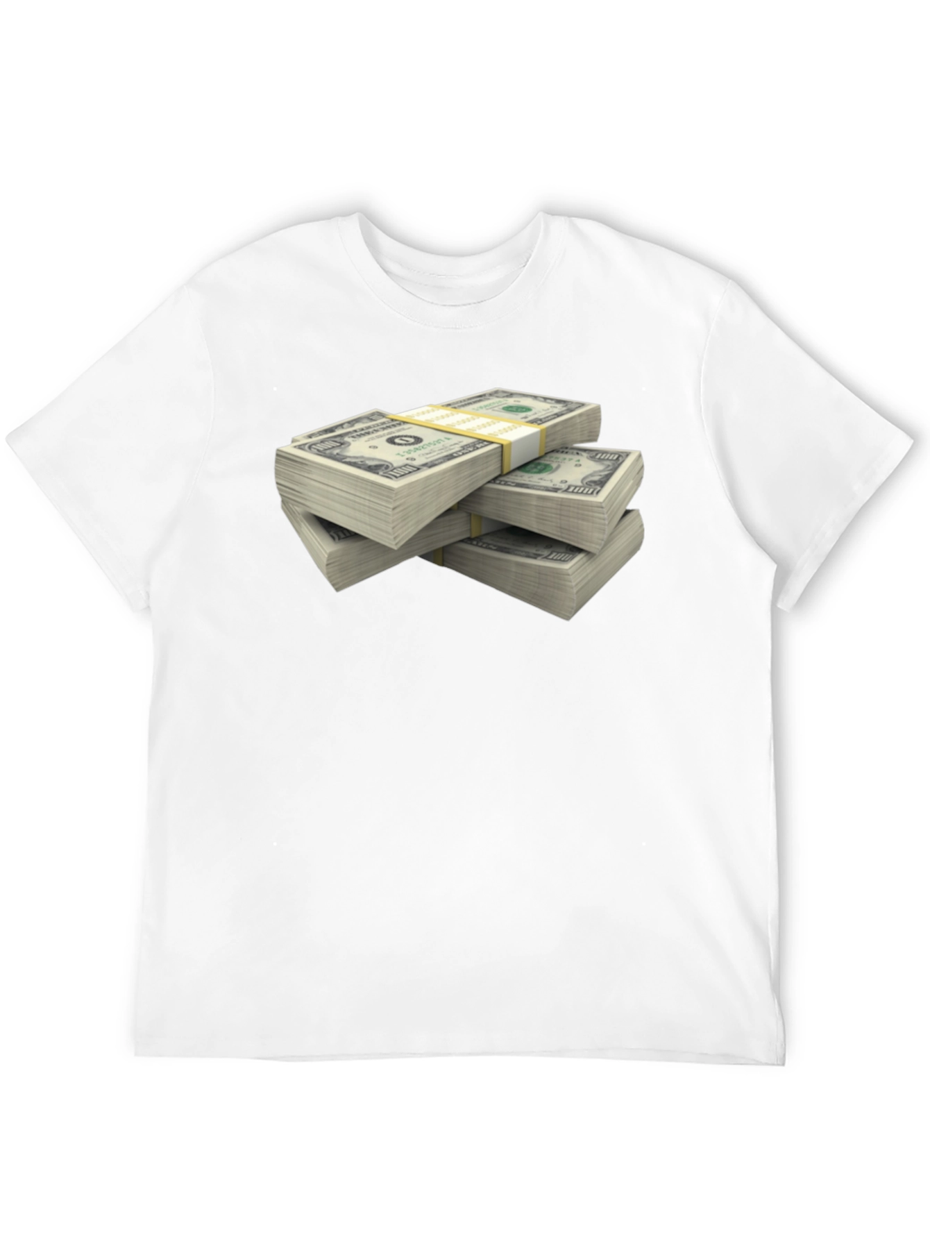 Money Stack Graphic T-Shirt - Black